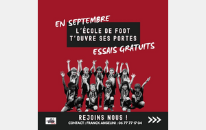 PORTES OUVERTES ÉCOLE DE FOOT 