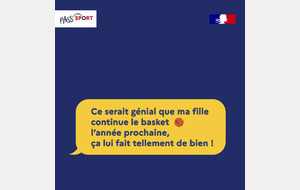 Le Pass'Sport destination des parents.