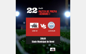 MATCH DE PREPARATION 5 : REVEL - LAVAUR (ANNULÉ)