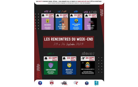 PROGRAMME DU WEEK-END 