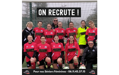 𝗢𝗡 𝗥𝗘𝗖𝗥𝗨𝗧𝗘 𝗣𝗢𝗨𝗥 𝗡𝗢𝗦 𝗦𝗘́𝗡𝗜𝗢𝗥𝗦 𝗙𝗘́𝗠𝗜𝗡𝗜𝗡𝗘𝗦 ! ⚽️🔥