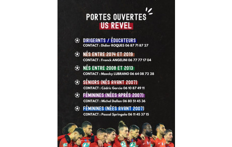 PORTES OUVERTES US REVEL ! 