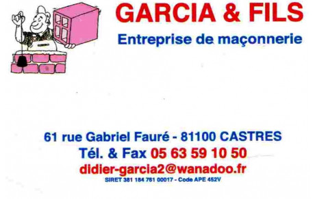 GARCIA &amp; FILS MACONNERIE