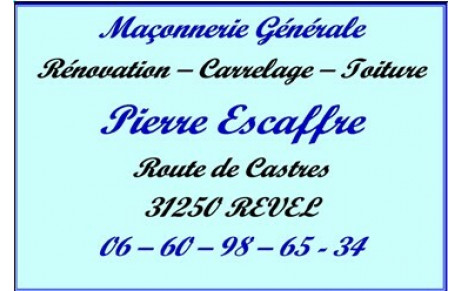 MACONNERIE GENERALE PIERRE ESCAFFRE